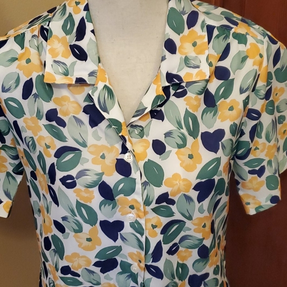VINTAGE ADRIANNE ROSS BLOUSE 80s - Picture 2 of 5